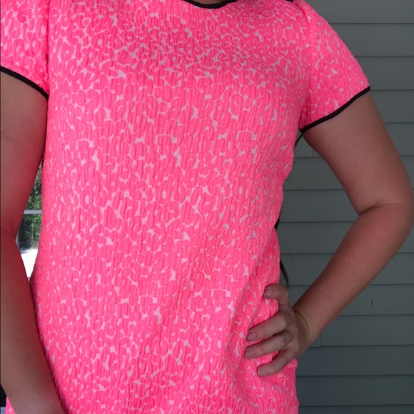 Banana Republic Hot Pink Leopard Print Dress - Picture 2 of 8